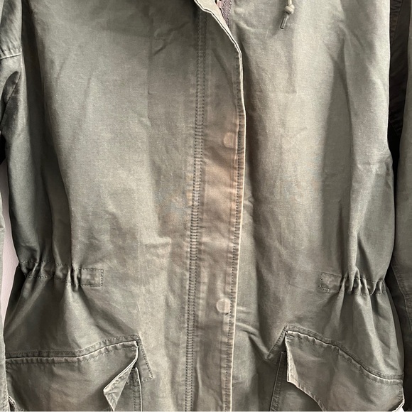 Abercrombie & Fitch Twill Boyfriend Parka - Army Green - Picture 7 of 10